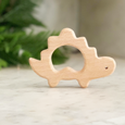 Natural Wood Teether - dinosaur