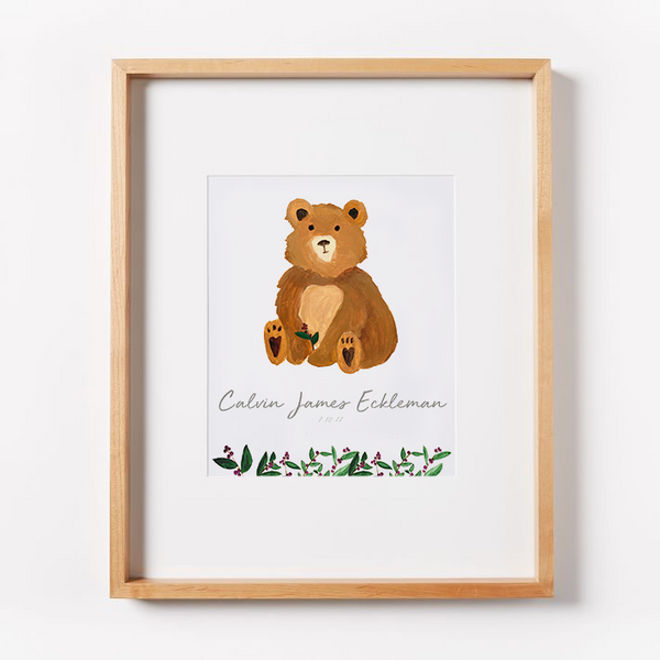 bear nursery art